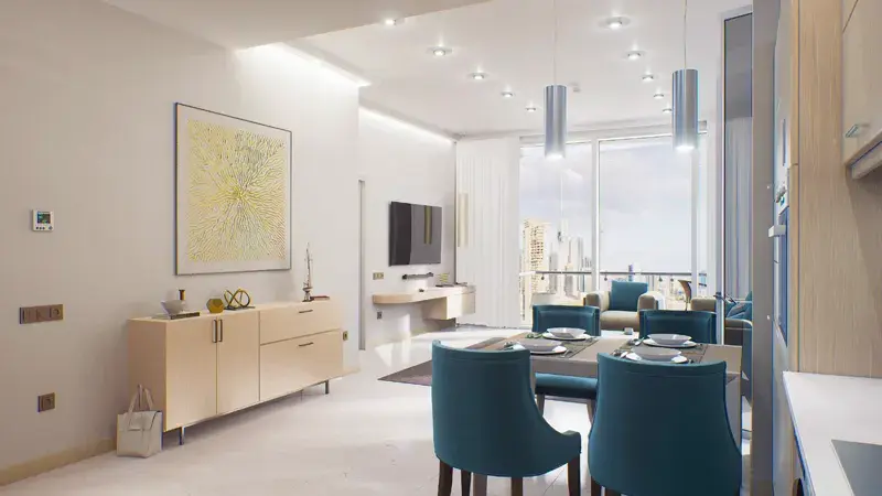 1 chambre, étage élevé | Vue sur le lac | PHPP – Appartement Dubai (5/7)