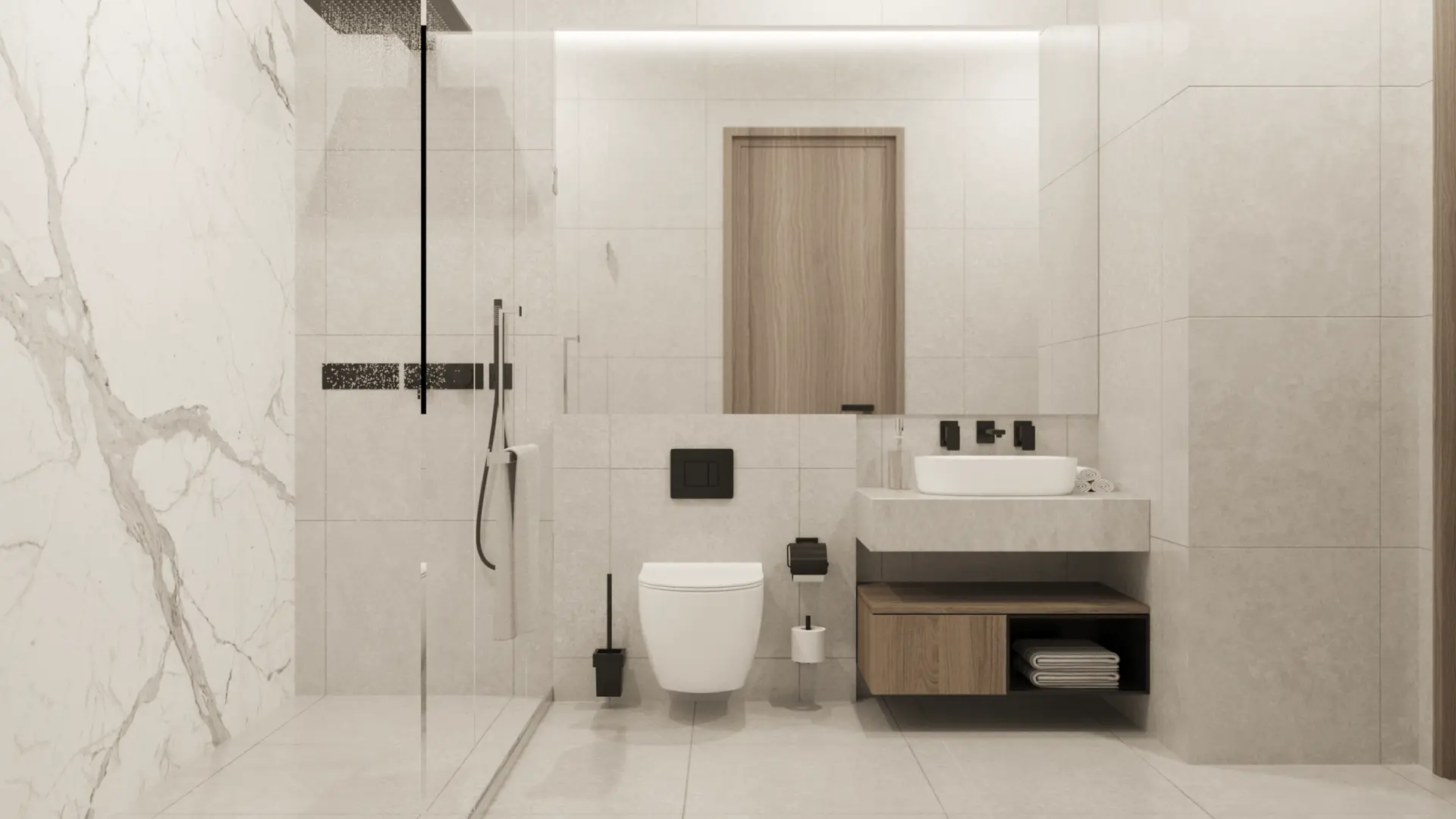91309-bathroom-min Appartement 1 chambre à vendre – Maimoon Gardens Tower B, par Fakhruddin Properties – Appartement Dubai (7/14)
