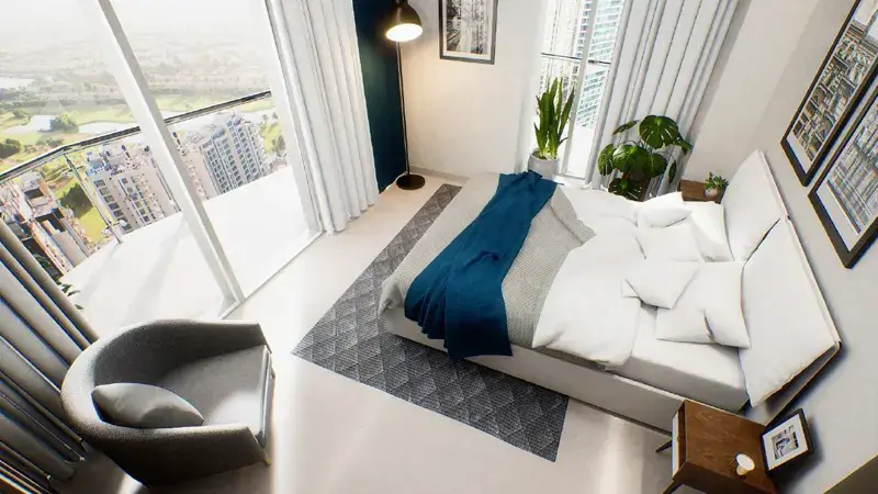 92565-11430 ENTIÈREMENT MEUBLÉ | ÉTAGE ÉLEVÉ | VUE SUR LE GOLF – Appartement Dubai (5/7)
