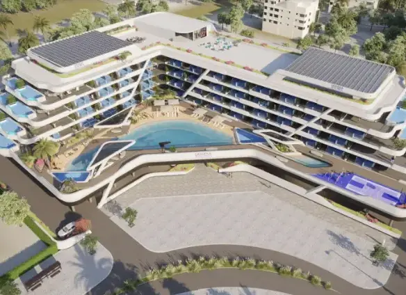 STUDIO DE LUXE AVEC PISCINE PRIVÉE ET AMÉNAGEMENTS DE STYLE RESORT – Appartement dubai (1/5)