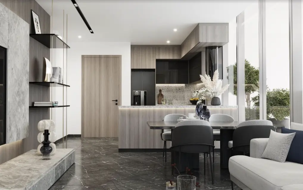 STUDIO DE LUXE AVEC PISCINE PRIVÉE ET AMÉNAGEMENTS DE STYLE RESORT – Appartement dubai (2/5)