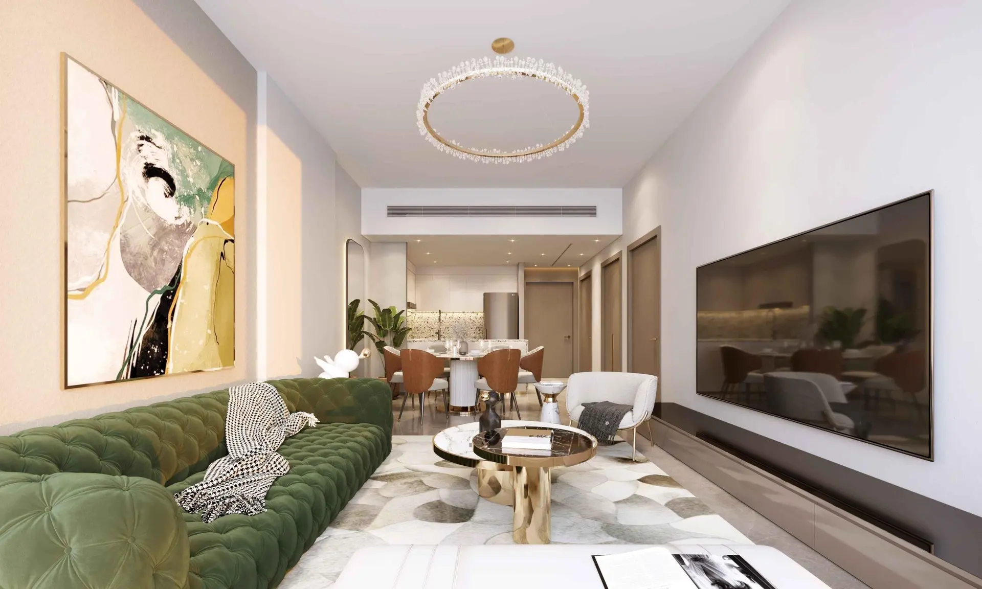 VUE PISCINE | HAUT RENDEMENT | BIENTÔT PRÊT – Appartement Dubai (1/10)