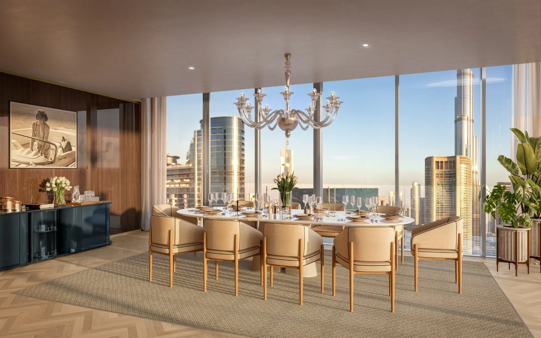 104797-Mr.-C-Residences-Downtown-4BED-DINING-3-1 Mr C Residences Downtown – Appartement Dubai (13/18)