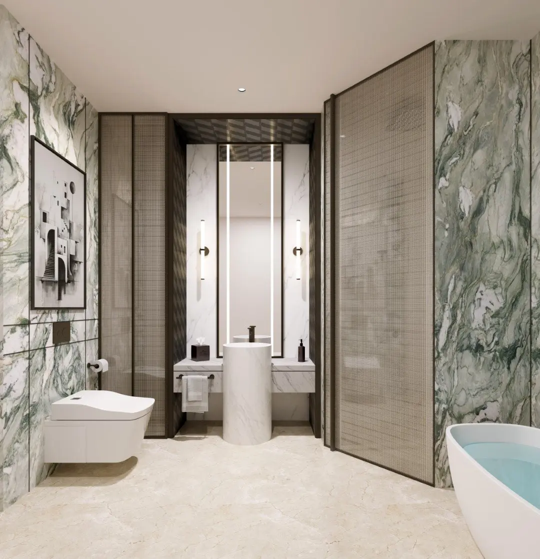 105736-2BHK-Master-Bathroom-1 ELLE RESIDENCES - DUBAI ISLAND – Appartement Dubai Island (14/19)