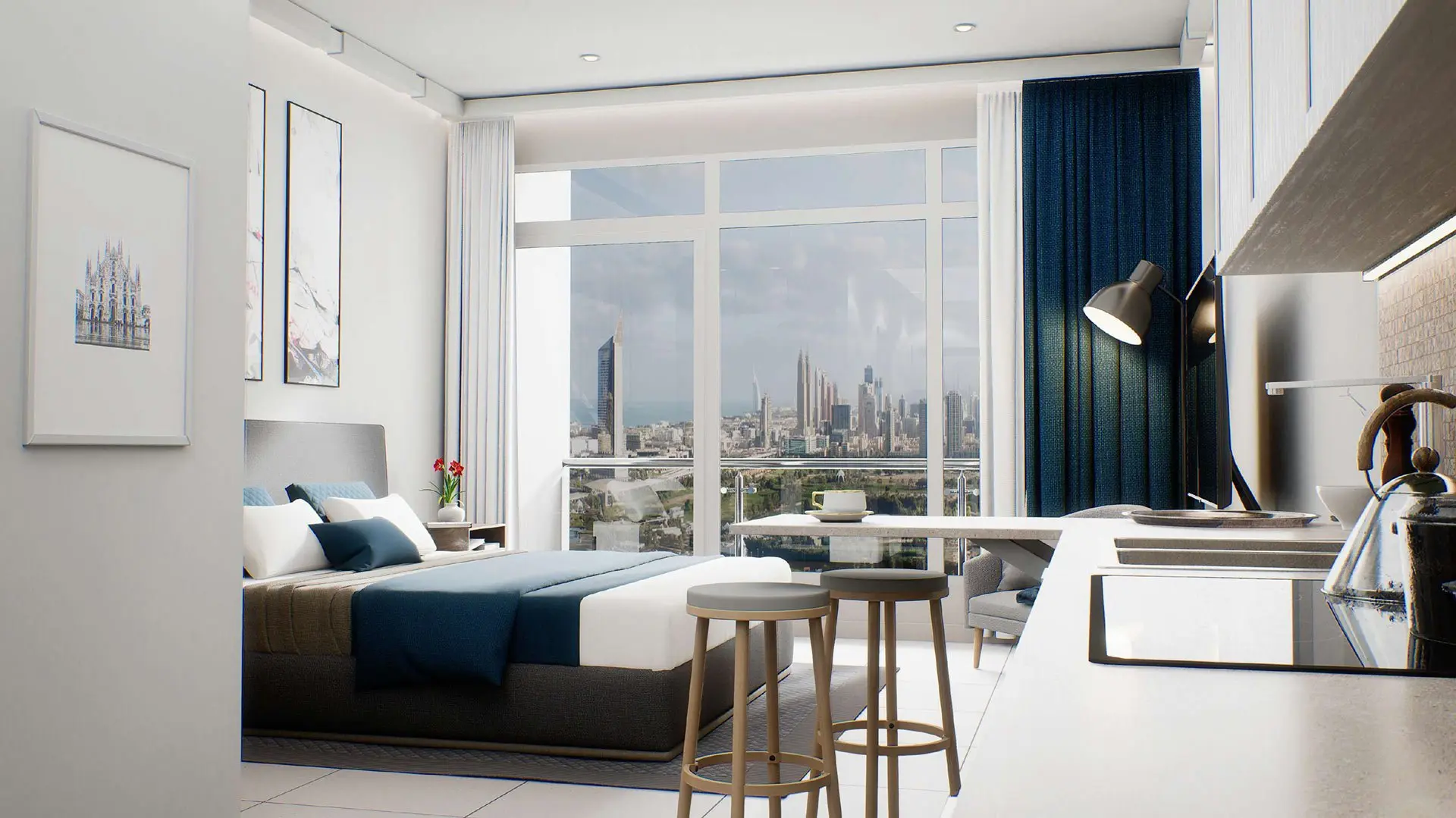 1 CHAMBRE À JLT | ENTIÈREMENT MEUBLÉ | VUES SUR LE GOLF ET LA SKYLINE – Appartement Dubai (1/12)