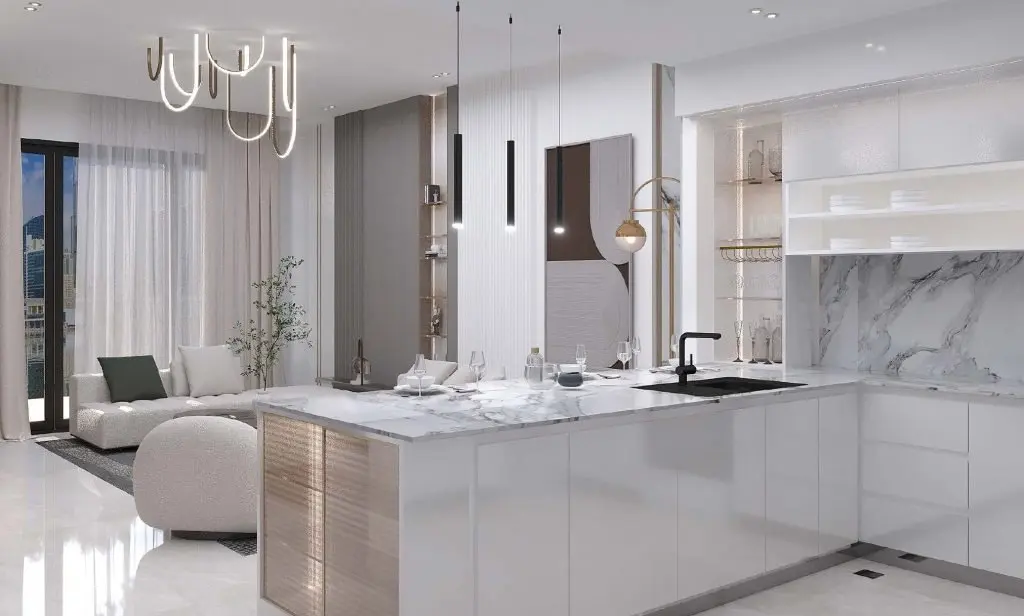 ÉTAGE MOYEN | 1 CHAMBRE MEUBLÉE | VUE COMMUNAUTÉ-JARDIN – Appartement Dubai (4/10)