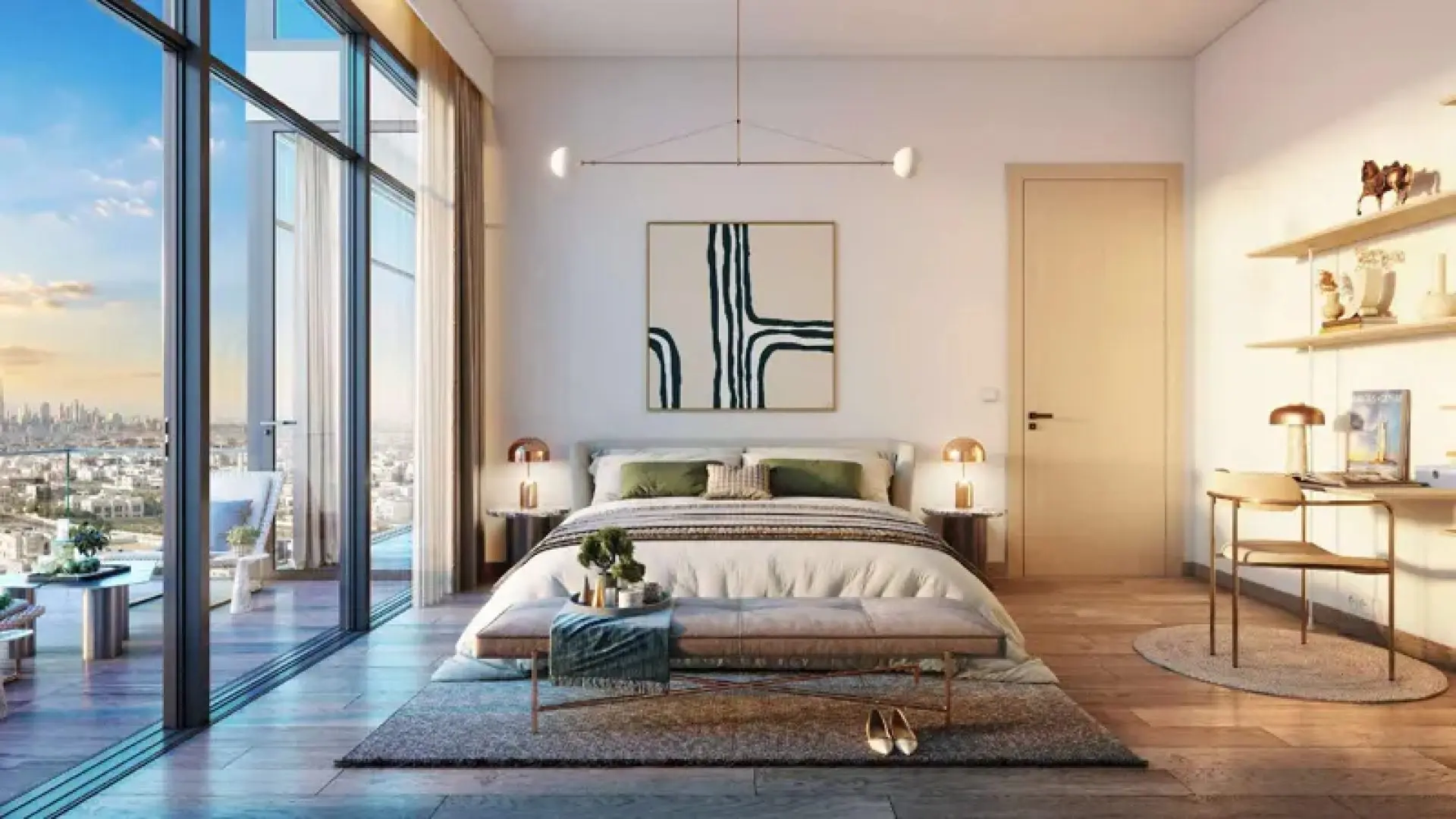 1 CHAMBRE | CUISINE FERMÉE | GRAND ESPACE | VUE SUR LA SKYLINE – Appartement Dubai (1/11)