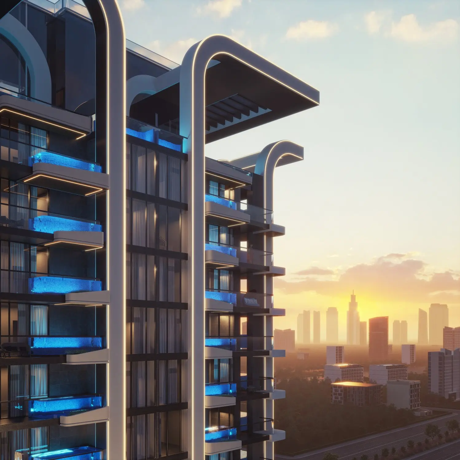 Opportunité d'investissement / Plan de paiement flexible jusqu'en avril 2031 / Piscine privée – Appartement Dubai (2/10)