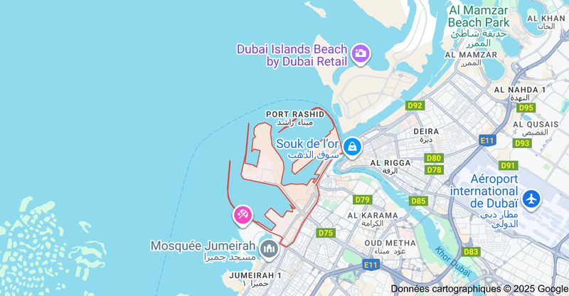 Dubai Maritime City map