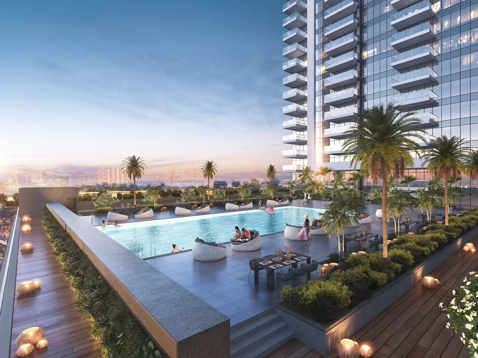 HAUT ÉTAGE | 2 CHAMBRES | SUPERBE VUE SUR LE GOLF – Appartement Damac Hills (8/11)