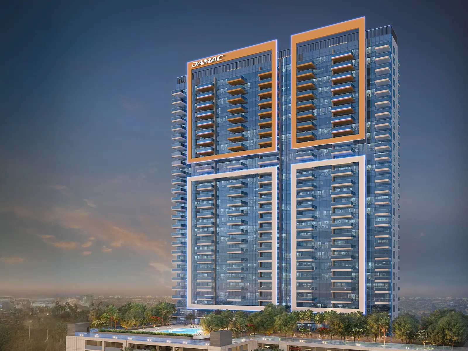 HAUT ÉTAGE | 2 CHAMBRES | SUPERBE VUE SUR LE GOLF – Appartement Damac Hills (1/11)