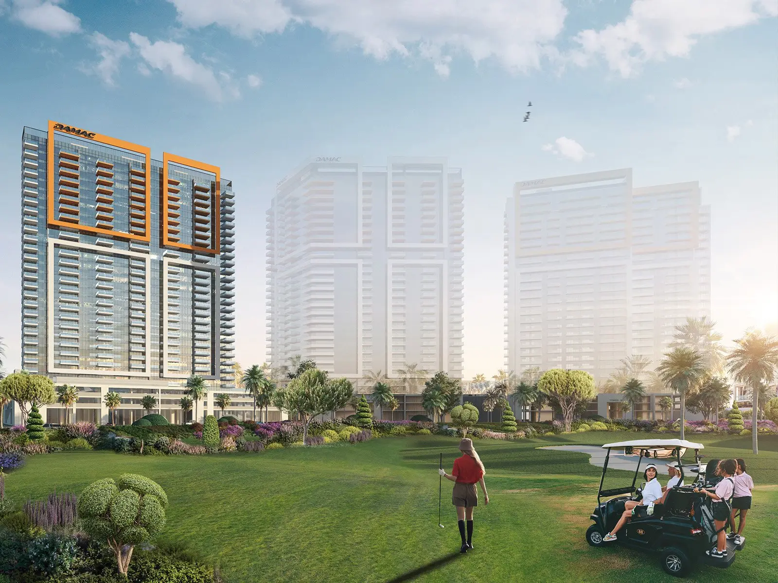 HAUT ÉTAGE | 2 CHAMBRES | SUPERBE VUE SUR LE GOLF – Appartement Damac Hills (11/11)