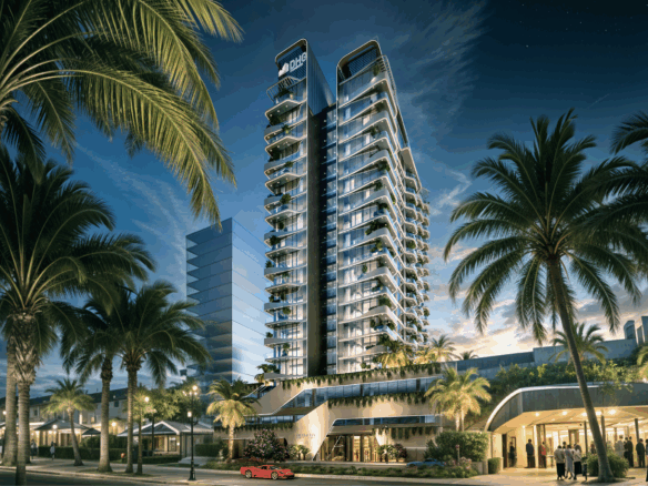 107607 Helvetia Verde by DHG night hero - Immobilier Dubai