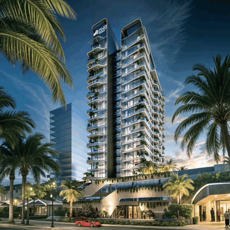 107607 Helvetia Verde by DHG night hero - Immobilier Dubai