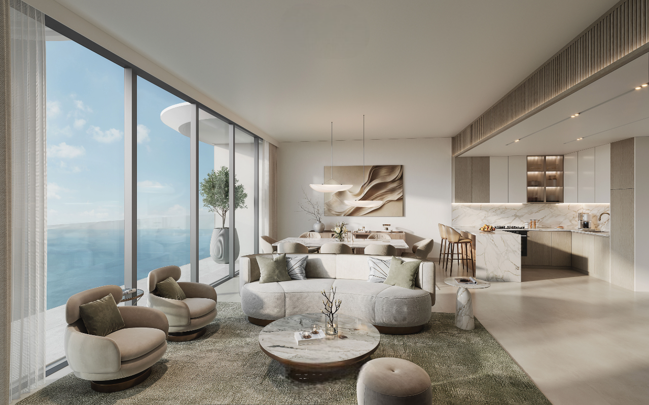 112854-2BED_Living-Dining-Kitchen-Hilton-Residences-DMC-Photoroom