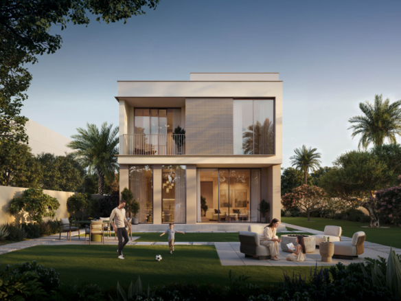 117324 THE HEIGHTS 3br type b back still the heights 3D render by VV Photoroom - Immobilier Dubai