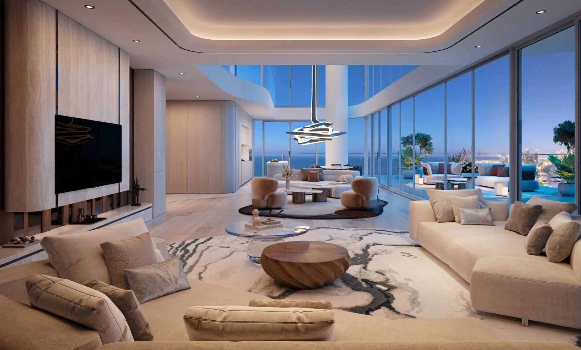117604-penthouse-living-dining BELLA BY BEYOND - PALM JUMEIRAH CRESCENT – Appartement Palm Jumeirah (23/30)