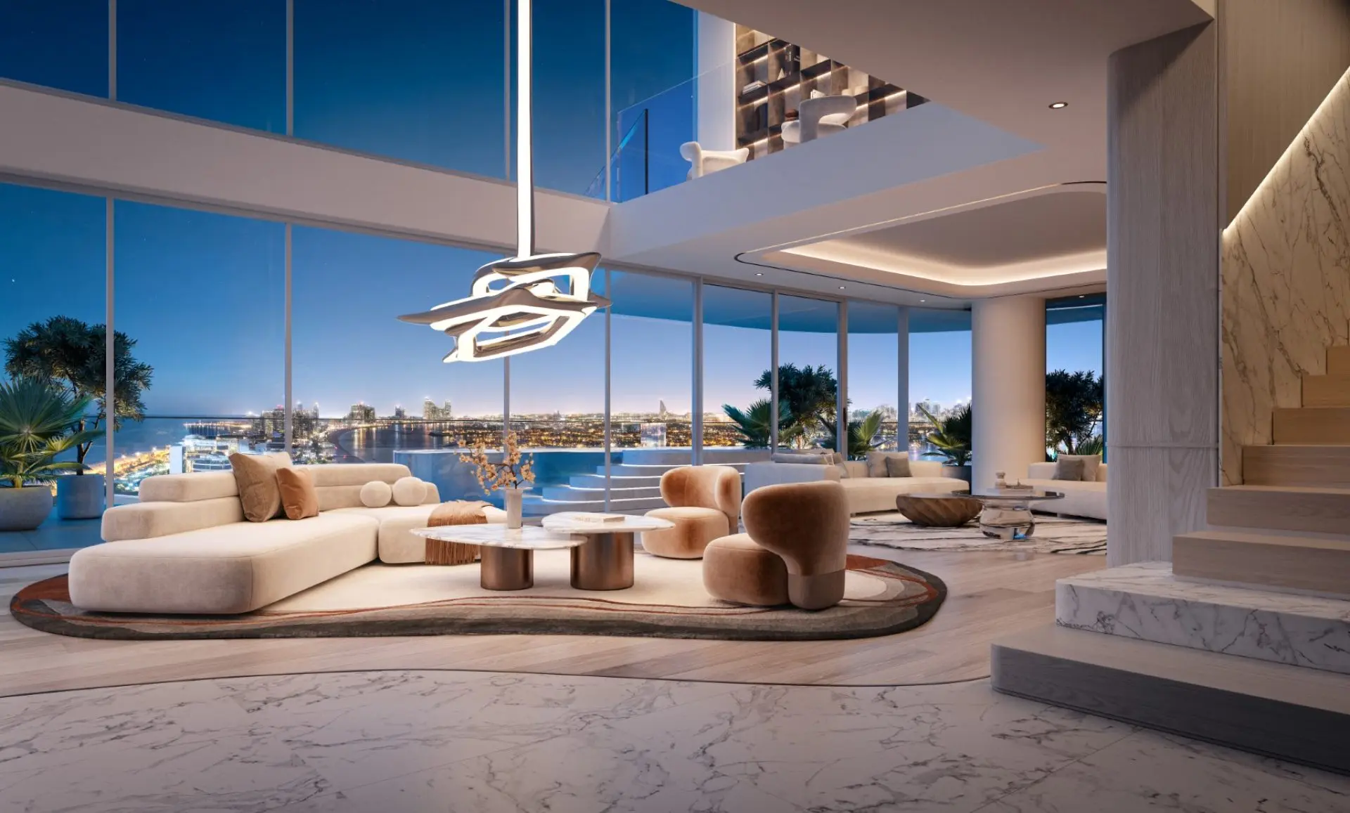 117605-penthouse-living-room BELLA BY BEYOND - PALM JUMEIRAH CRESCENT – Appartement Palm Jumeirah (24/30)
