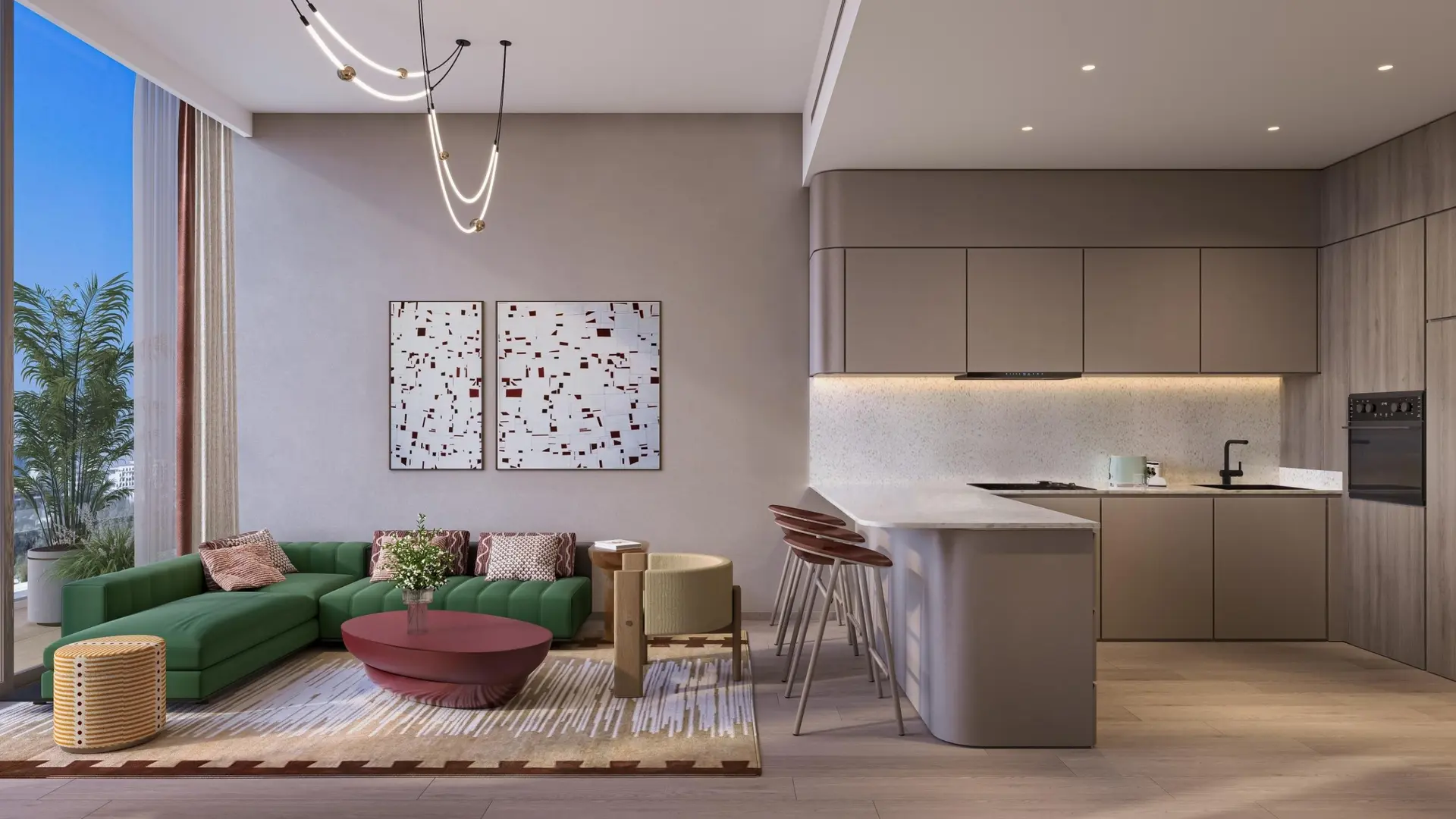 119143-702_1-BR-Apartment_Living-Visual-3 VELOS RESIDENCE - MOTOR CITY – Appartement Dubai (26/27)