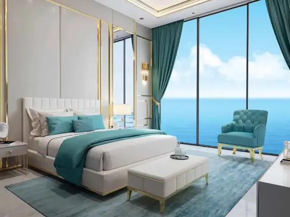 VUE MER COMPLÈTE | 1 CHAMBRE MEUBLÉE | PLAN DE PAIEMENT POST‑REMISE DES CLÉS – Appartement Dubai (1/12)