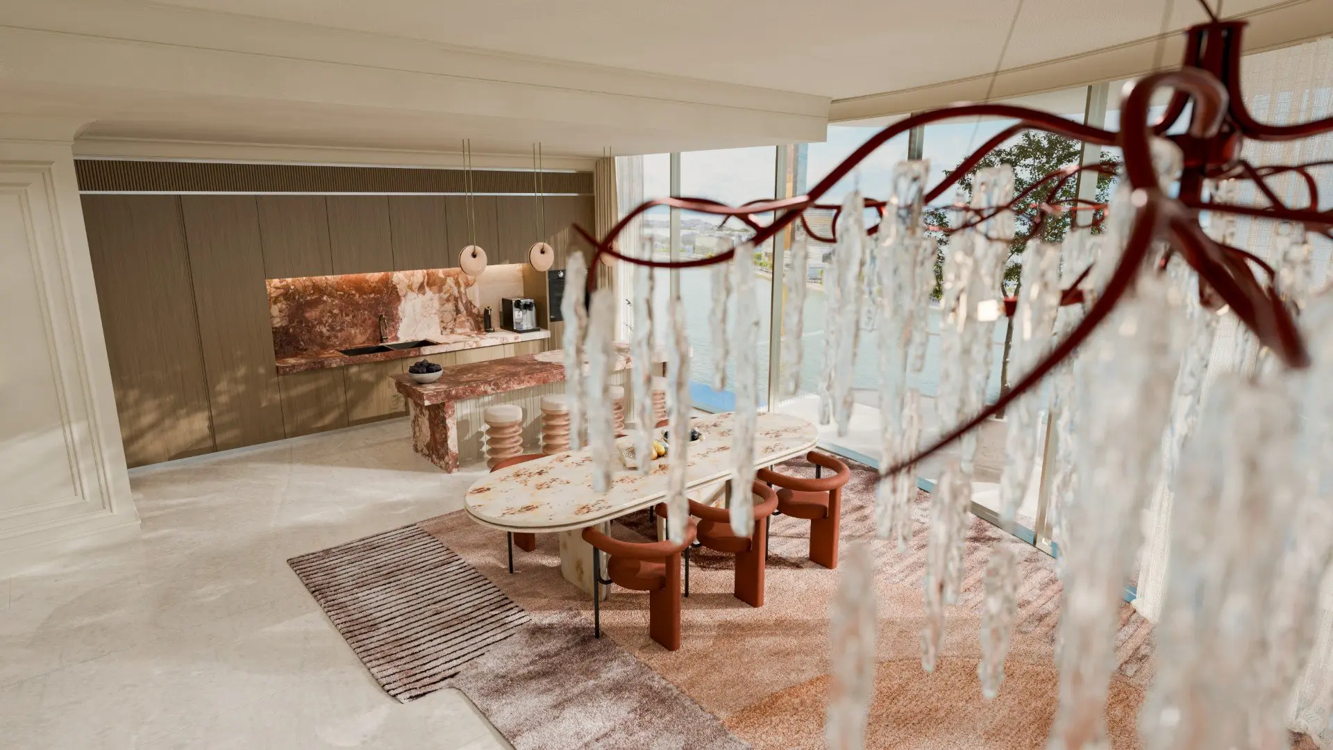 120882-LeChateau_Dining LE CHATEAU - ERVEMORE, RAS AL KHAIMAH – Appartement Ras Al Khaimah (12/21)