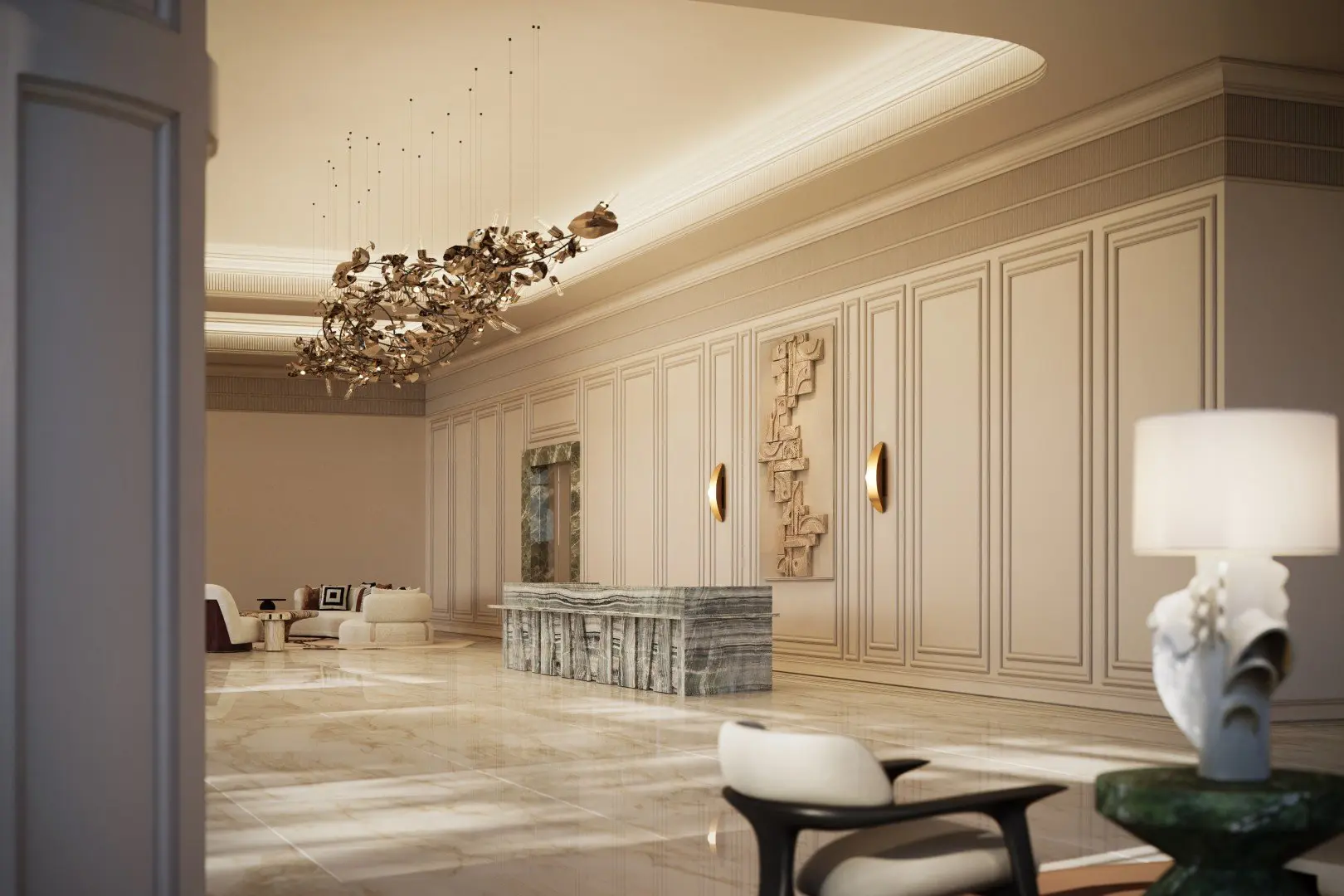 120891-LeChateau_Lobby-2 LE CHATEAU - ERVEMORE, RAS AL KHAIMAH – Appartement Ras Al Khaimah (21/21)