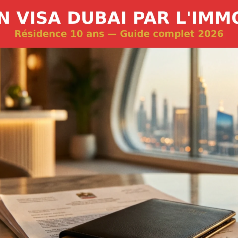 Golden Visa Dubai Immobilier 2026 : résidence 10 ans par investissement