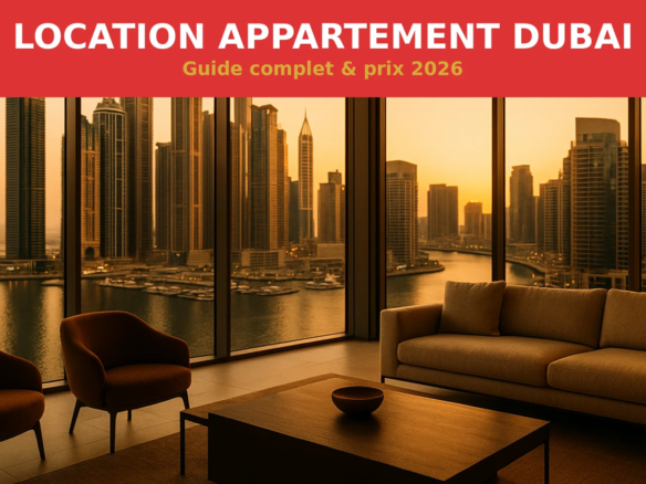 Location appartement Dubai 2026 - guide complet prix par quartier