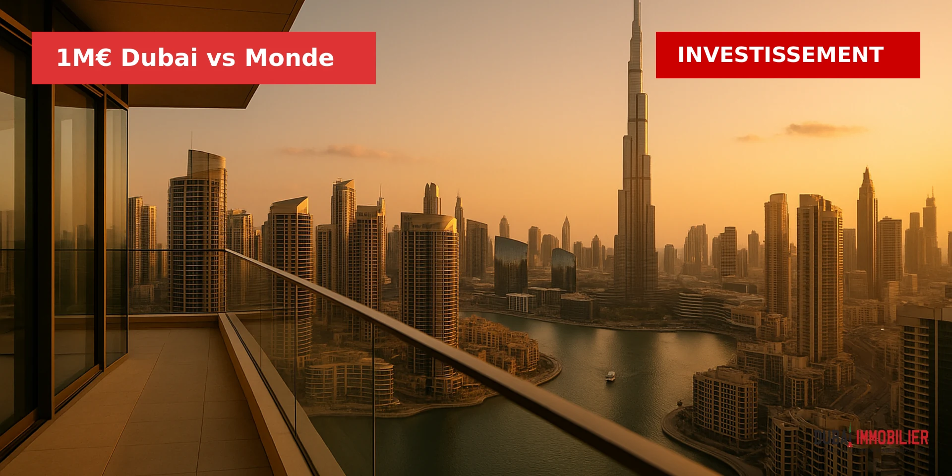 1 million d'euros à Dubai vs Paris Londres NYC Miami - comparatif immobilier 2026