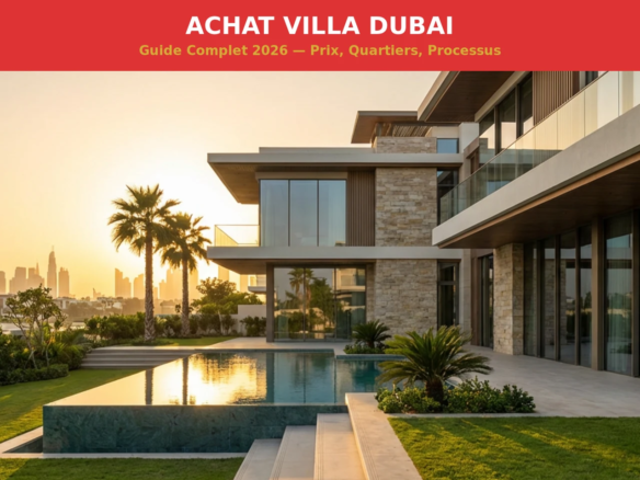 Achat villa Dubai 2026 - Guide complet prix quartiers et processus