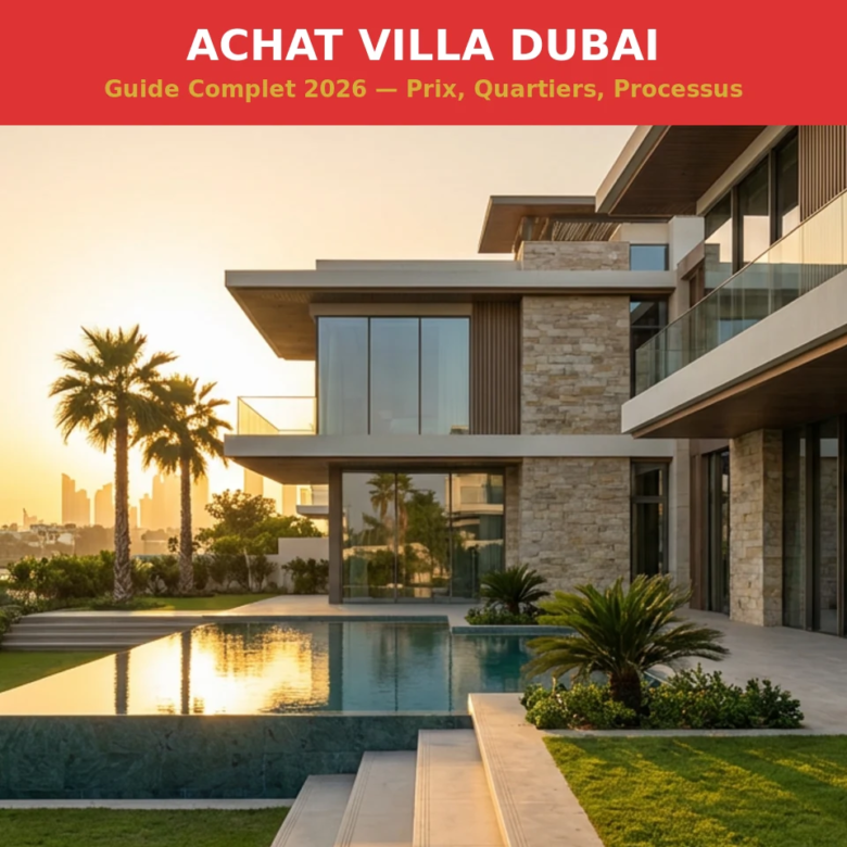 Réussir votre achat de villa à Dubaï : le guide expert 2026