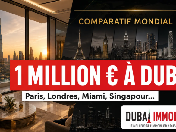 1 million euros à Dubai : comparatif mondial 2026