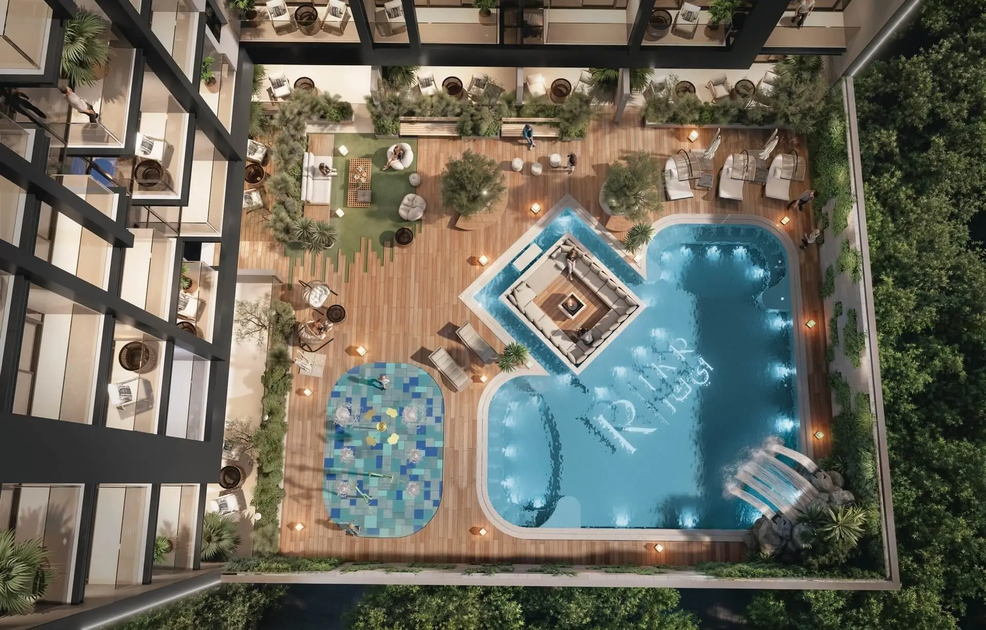 128837-ground-pool-view-provenza STUDIO | VUE PISCINE | ÉTAGE ÉLEVÉ – Appartement Dubai (10/11)