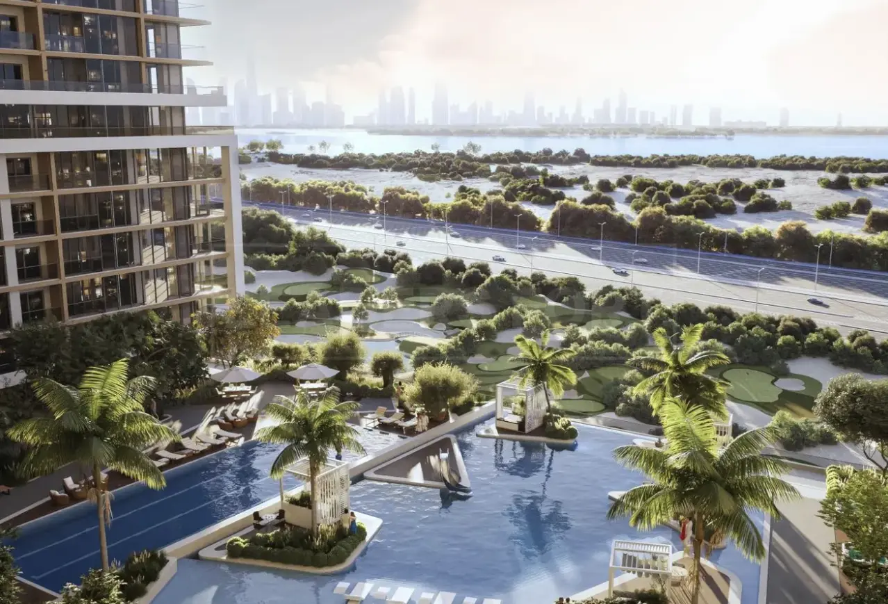 10% SOUS OP | 2 CHAMBRES + MAID | VUE SANCTUARY ET GOLF – Appartement Dubai (2/9)