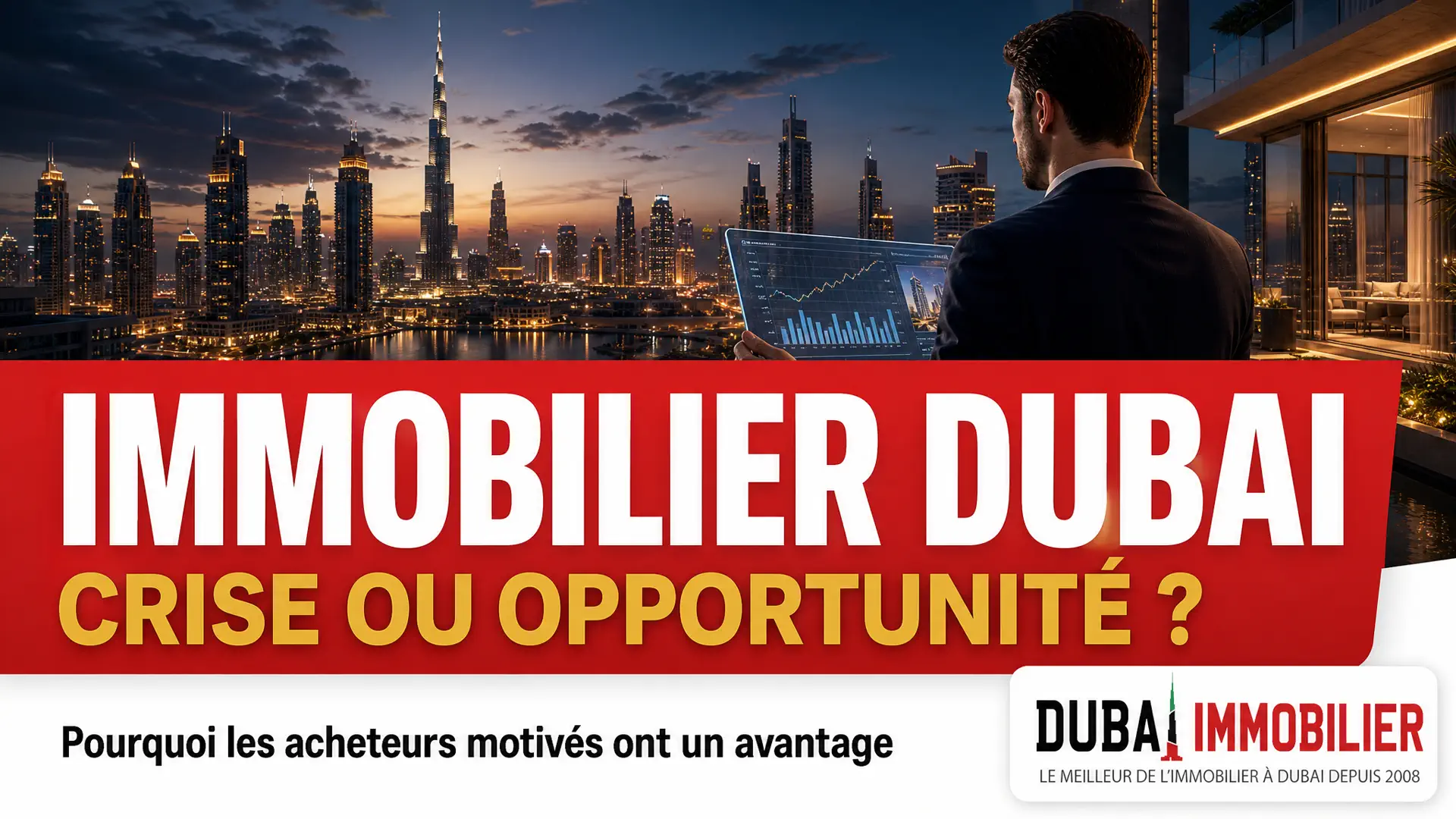Immobilier Dubai : crise ou opportunité pour acheteurs 2026