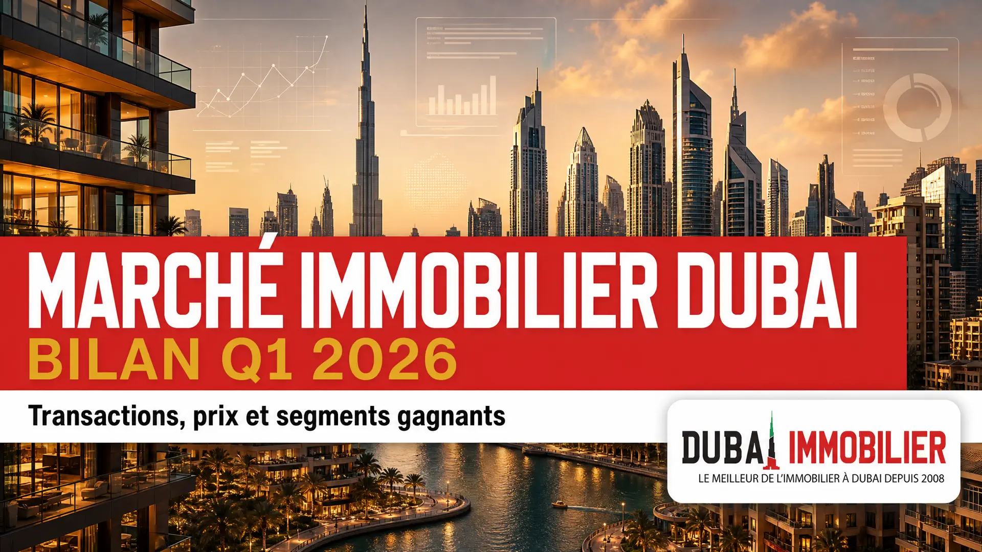 Marché immobilier Dubai Q1 2026 : transactions et prix