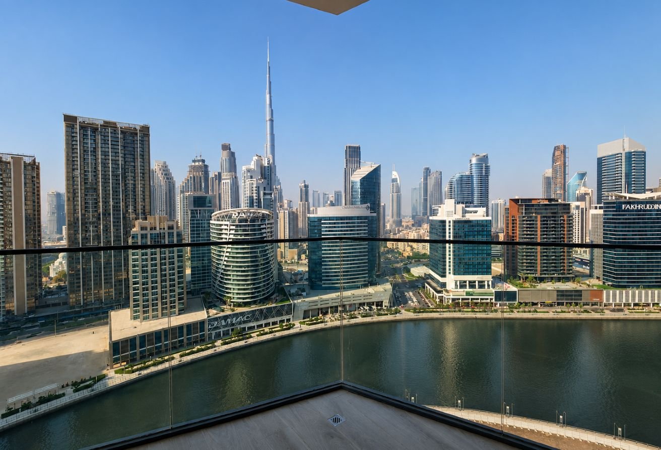 NEUF | VUE BURJ KHALIFA + CANAL | DESIGN MODERNE Appartement