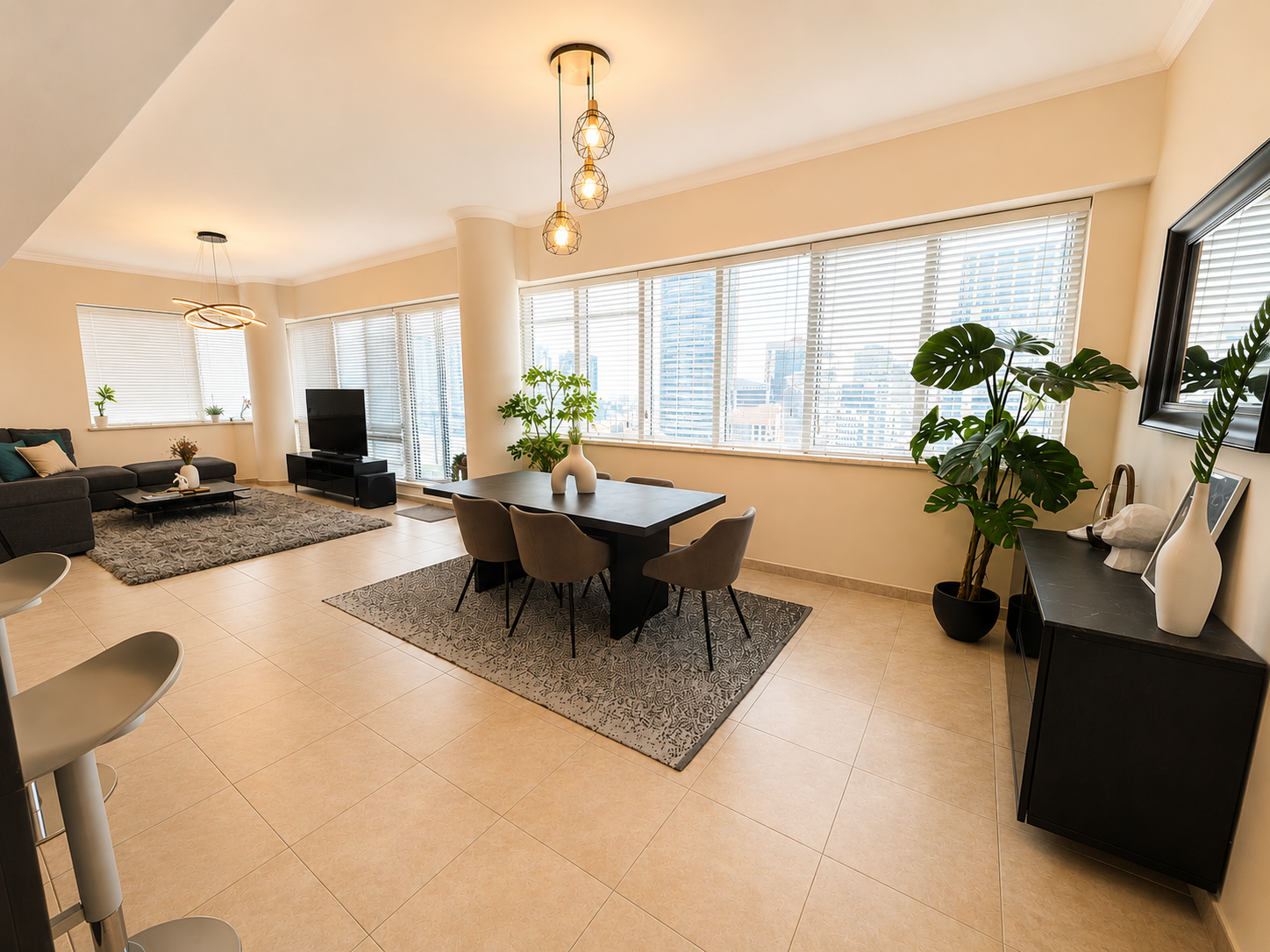 133057-Al-Majarah-unit-2507-3 3 MOIS GRATUITS | DÉBARRAS + BUANDERIE | ÉTAGE ÉLEVÉ | VUE MARINA Appartement