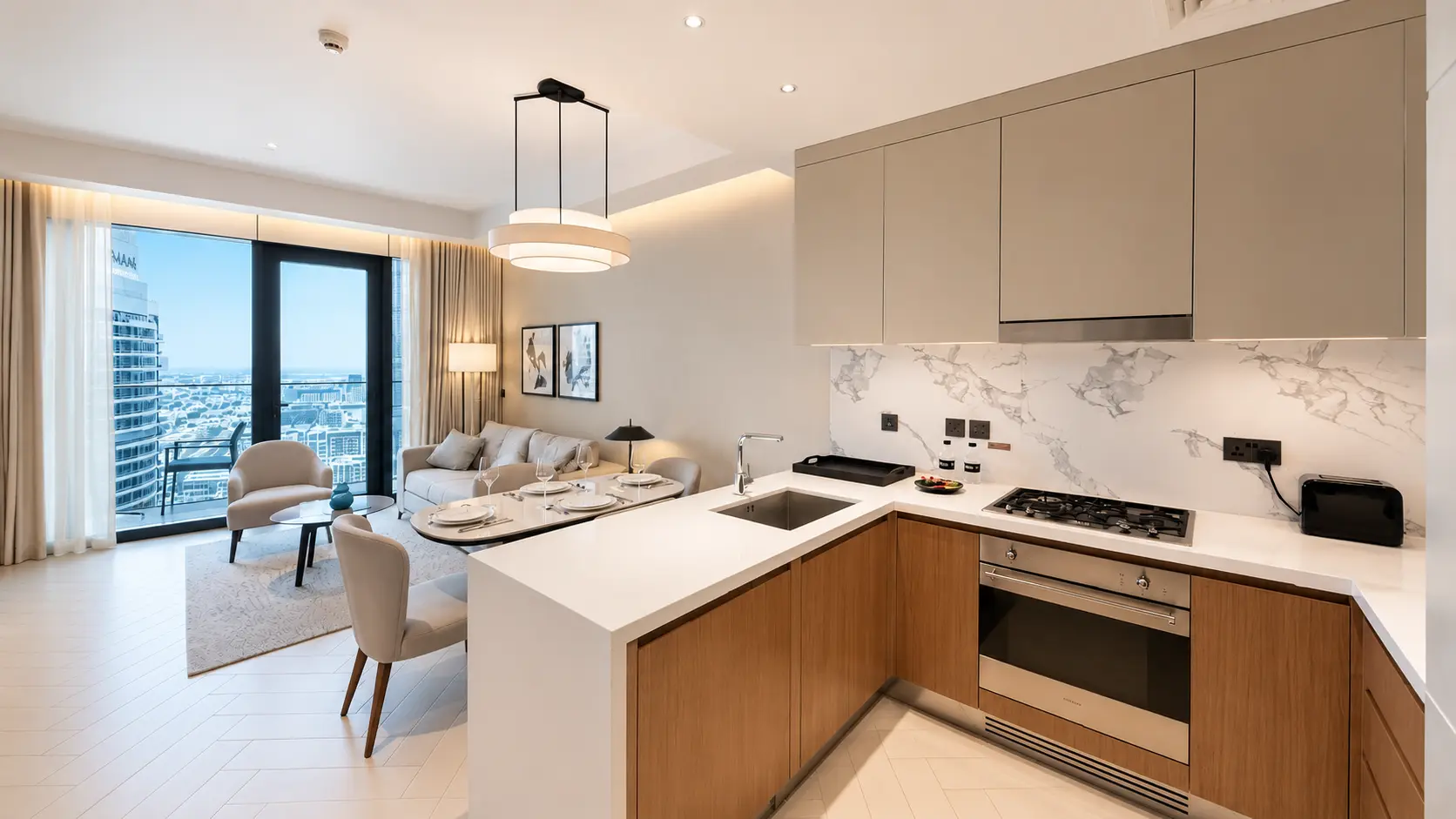 LUXE 1BHK MEUBLÉ | ÉTAGE ÉLEVÉ | EMPLACEMENT PREMIUM AU CENTRE‑VILLE – Appartement Dubai (8/15)
