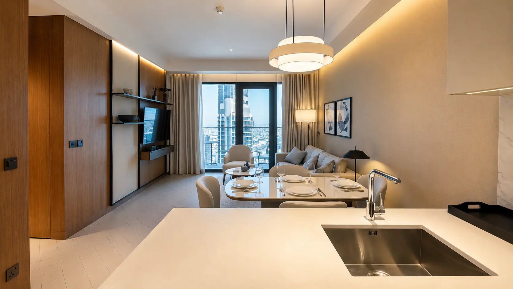 LUXE 1BHK MEUBLÉ | ÉTAGE ÉLEVÉ | EMPLACEMENT PREMIUM AU CENTRE‑VILLE – Appartement Dubai (7/15)