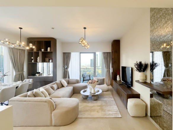 VUES SUR LA SKYLINE | 3 CHAMBRES ENTIÈREMENT MEUBLÉES | VIE URBAINE DE LUXE Appartement