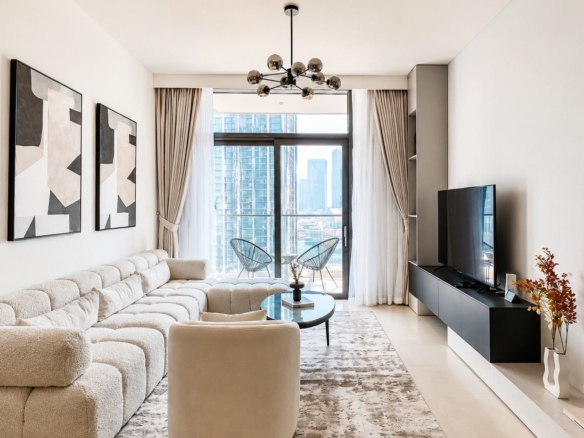 VUES SUR BURJ KHALIFA | 2 CHAMBRES ENTIÈREMENT MEUBLÉES | EMPLACEMENT PREMIUM AU CENTRE‑VILLE Appartement