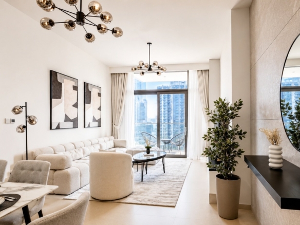 ICONIC BURJ VIEW | 2 CHAMBRES ENTIÈREMENT MEUBLÉES | ÉTAGE ÉLEVÉ Appartement