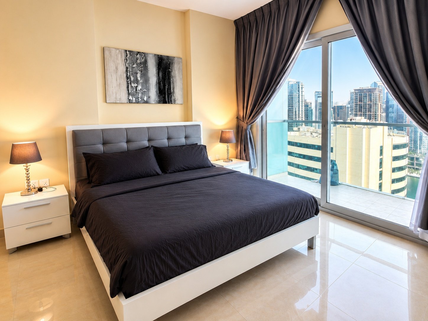 VUES SUR LA SKYLINE | ÉTAGE ÉLEVÉ | 1 CHAMBRE ENTIÈREMENT MEUBLÉE Appartement