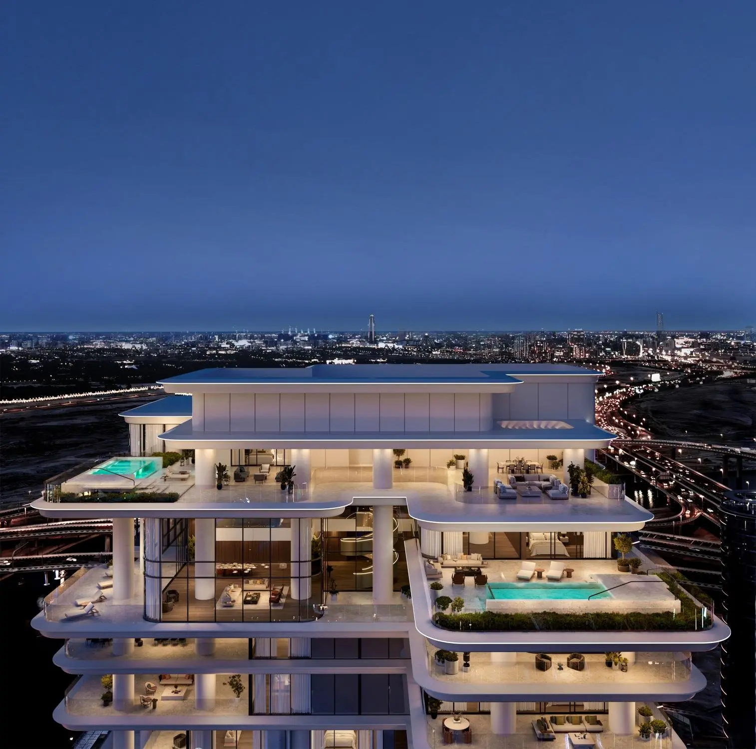 135387-VelaViento_Penthouse_Interior_Sky VELA VIENTO BY OMNIYAT | Le Sommet de l'Élégance Suspendue à Marasi Bay – Appartement Dubai (30/30)