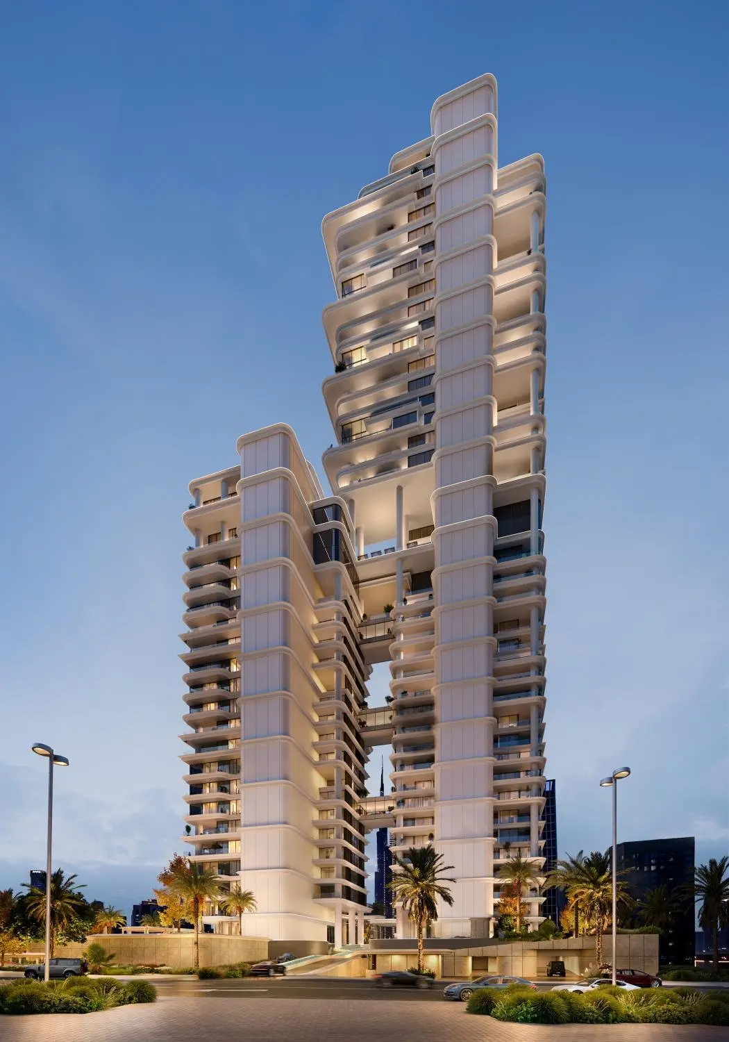 135398-VelaViento_Exterior_FrontEntry VELA VIENTO BY OMNIYAT | Le Sommet de l'Élégance Suspendue à Marasi Bay – Appartement Dubai (21/30)