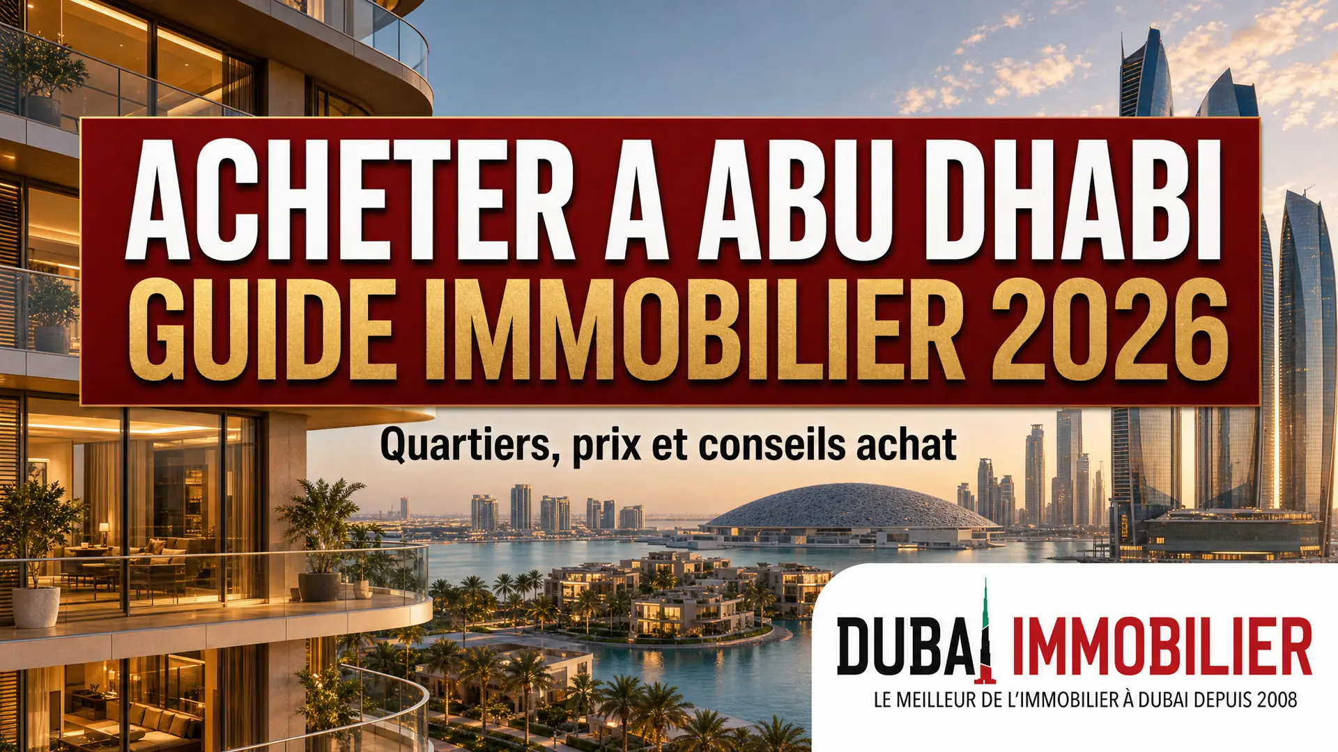 Acheter un appartement à Abu Dhabi : guide investissement immobilier 2026