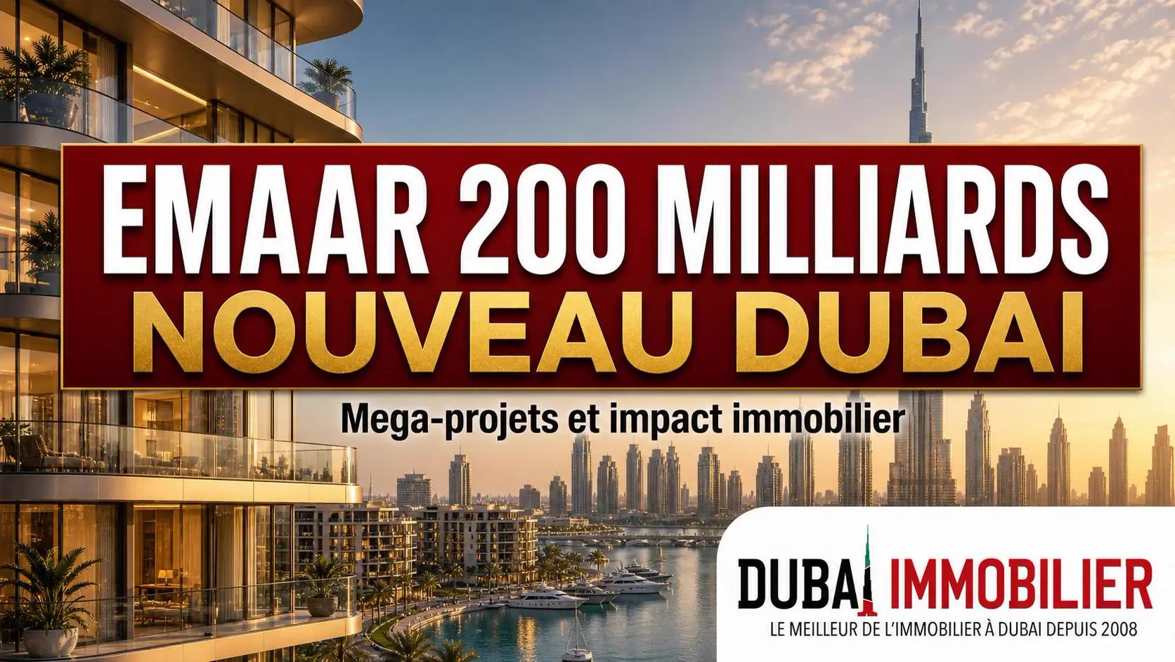 Illustration premium du méga-projet Emaar à 200 milliards AED à Dubai