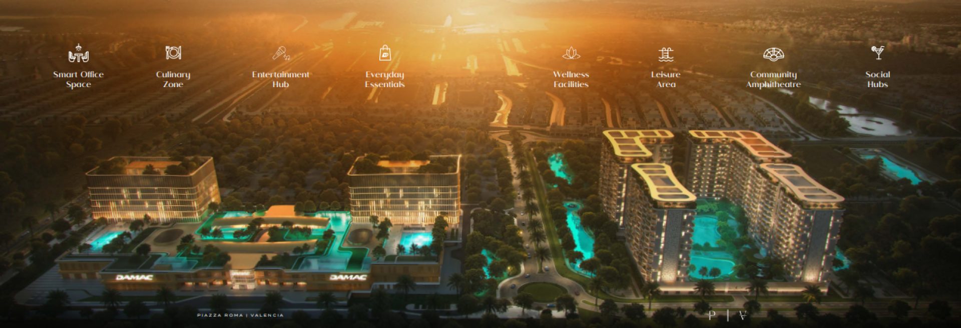 Damac Lagoons View: DAMAC LAGOONS DISTRICT – VALENCIA & PIAZZA ROMA