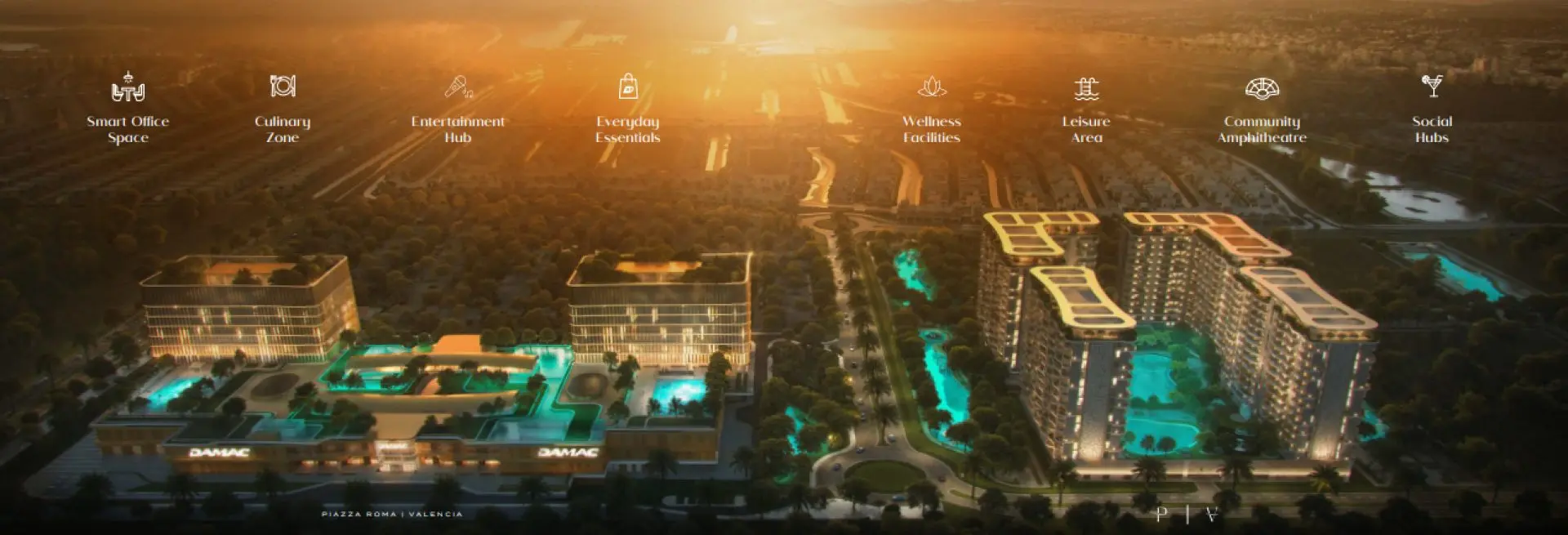 DAMAC LAGOONS DISTRICT - VALENCIA & PIAZZA ROMA – Appartement Dubai (3/20)